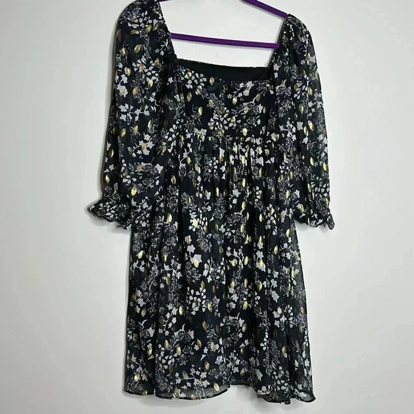 FLORAL PRINT BABYDOLL DRESS - Picture 9 of 9